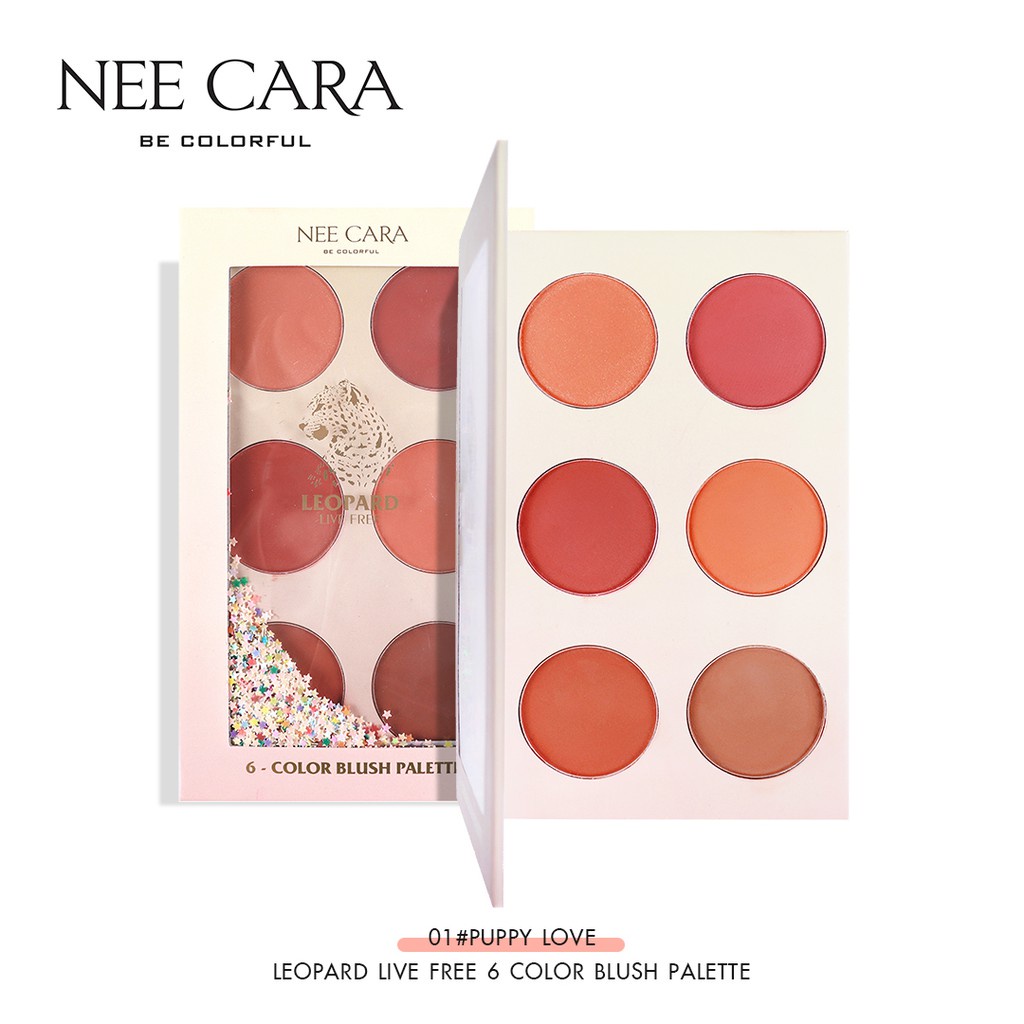 [HOT] Phấn Má Hồng Nee Cara Leopard Blush 6 Gam Màu Xinh Mịn Bám Màu Lâu Trôi N606