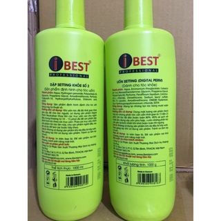 Cặp thuốc uốn tóc setting ibest 1000ml * 2