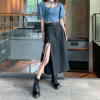 [Size L,XL] Chân váy Midi Ulzzang Quảng Châu VVD2