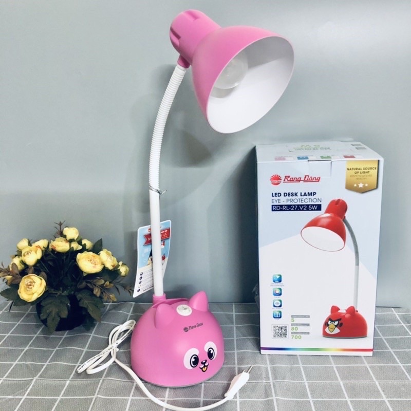 Đèn học Rạng Đông chống cận 5w , đèn học để bàn cho bé, học sinh, đọc sách, làm việc RD-RL-27.V2 5W