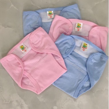 Quần đóng bỉm cotton Baby Leo