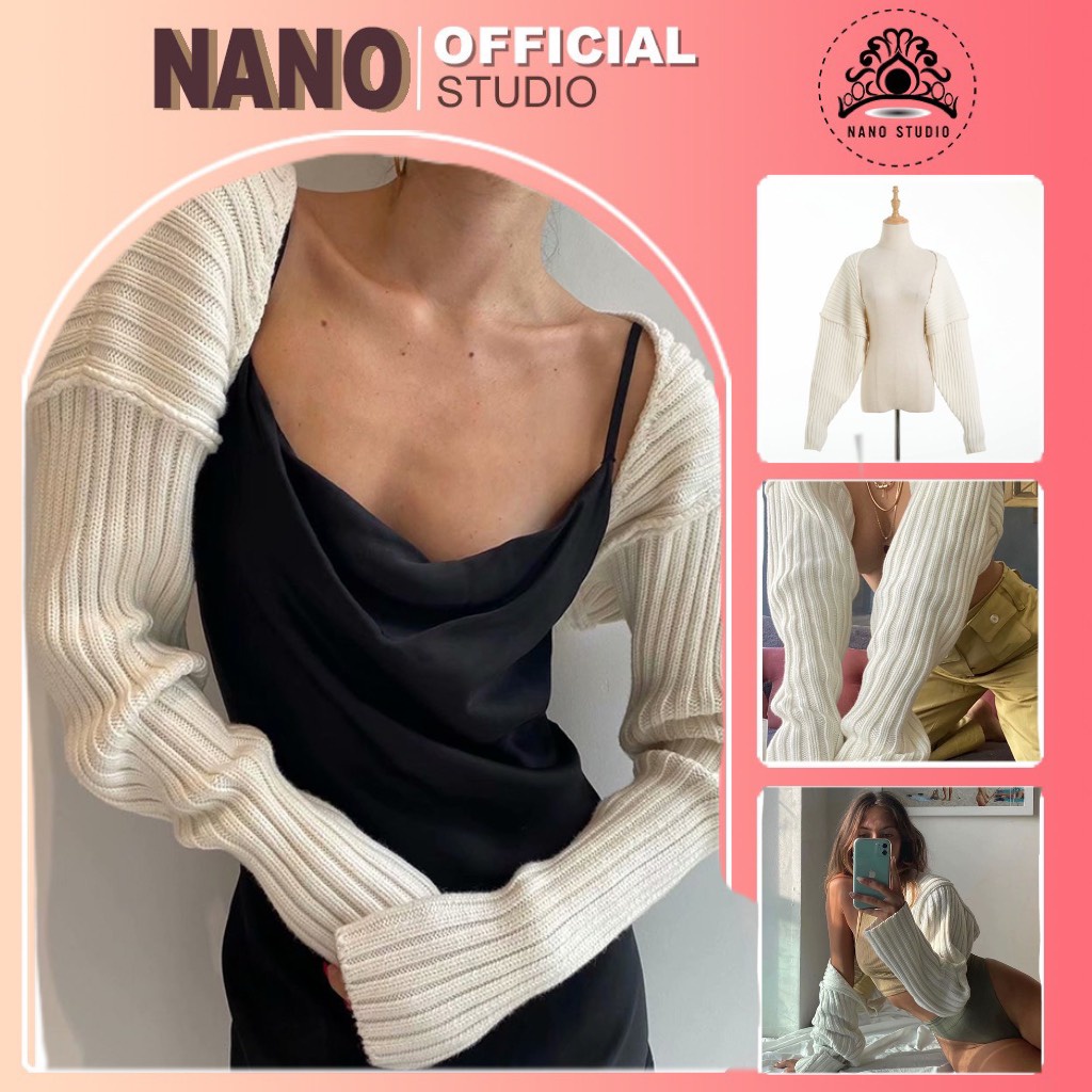 Áo Khoác Cardigan Kiểu Cánh Dơi Chất Len Dệt Kim Thiết Kế Độc Lạ Phối Váy Loại 1 2021