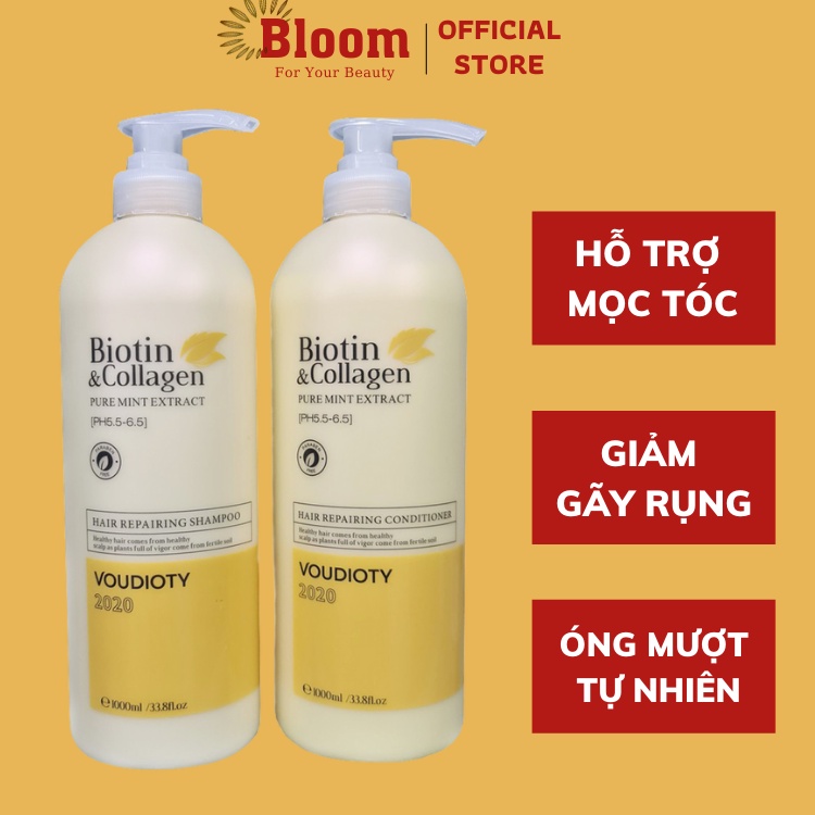 Dầu Gội Biotin Collagen 1000ml Chính Hãng - Bộ Dầu Gội Mềm Mượt Chống Rụng Kích Thích Mọc Tóc Đủ 4 Mẫu