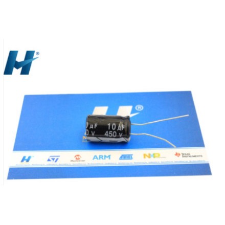 Tụ Hóa 10uF 450V 13x20MM.