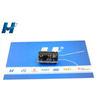 Tụ hóa 10uf 450v 13x20mm.