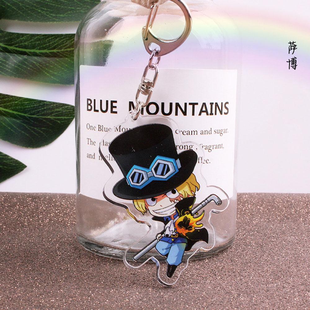 Móc Khóa Hình Luffy Hai Mặt Bằng Acrylic