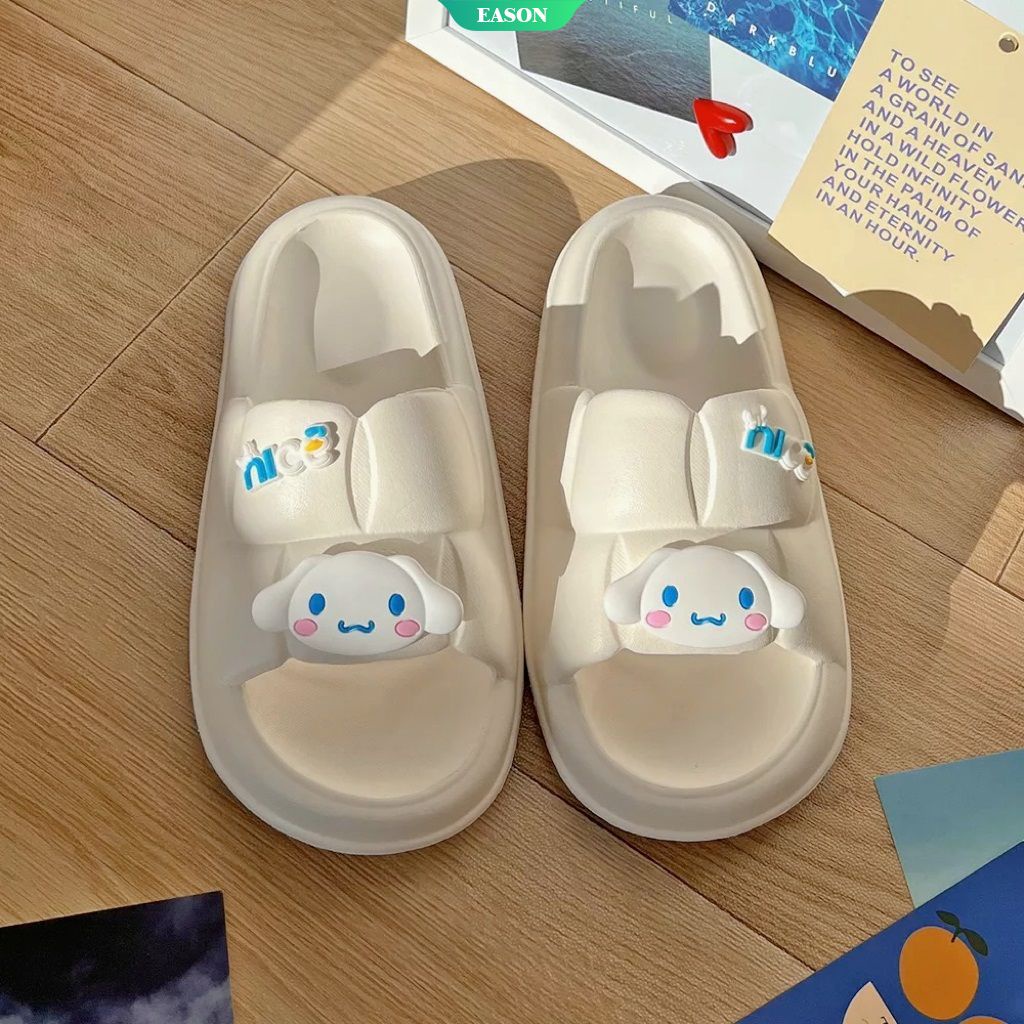 Dép Đi Trong Nhà Đế Dày Chống Trượt Họa Tiết Sanrio Cinnamoroll Thời Trang Mùa Hè 2022