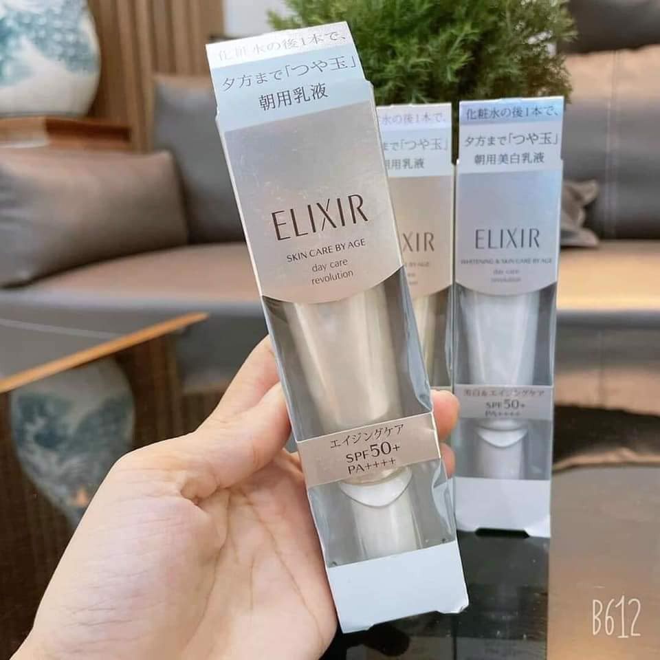 Kem dưỡng da Shiseido Elixir White Day Care Revolution SPF 50/PA +++ 35ml Nhật Bản