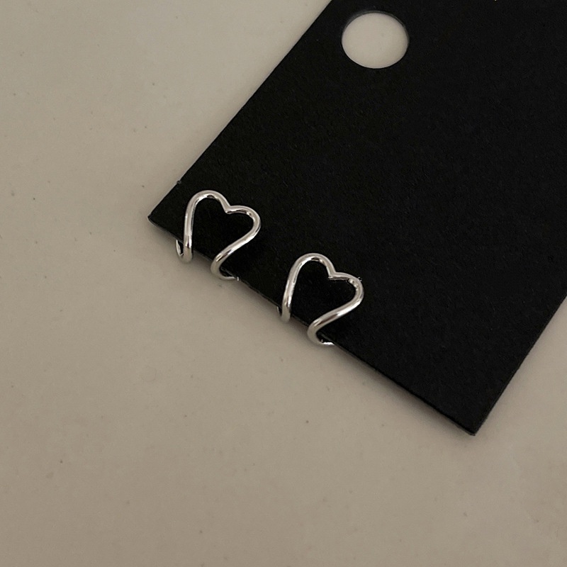 Bông Tai Dạng Kẹp Hình Chữ C Bằng Kim Loại 2022 Màu Sắc Đơn Giản Phong Cách Hàn Quốc Cho Nữ