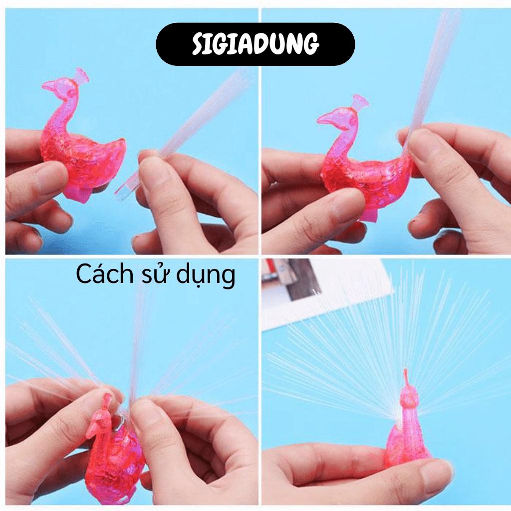 [SGD] Nhẫn Đèn Led - Ngón Tay Phát Sáng Hình Con Công, Thích Hợp Cho Các Bữa Tiệc, Hội 4569