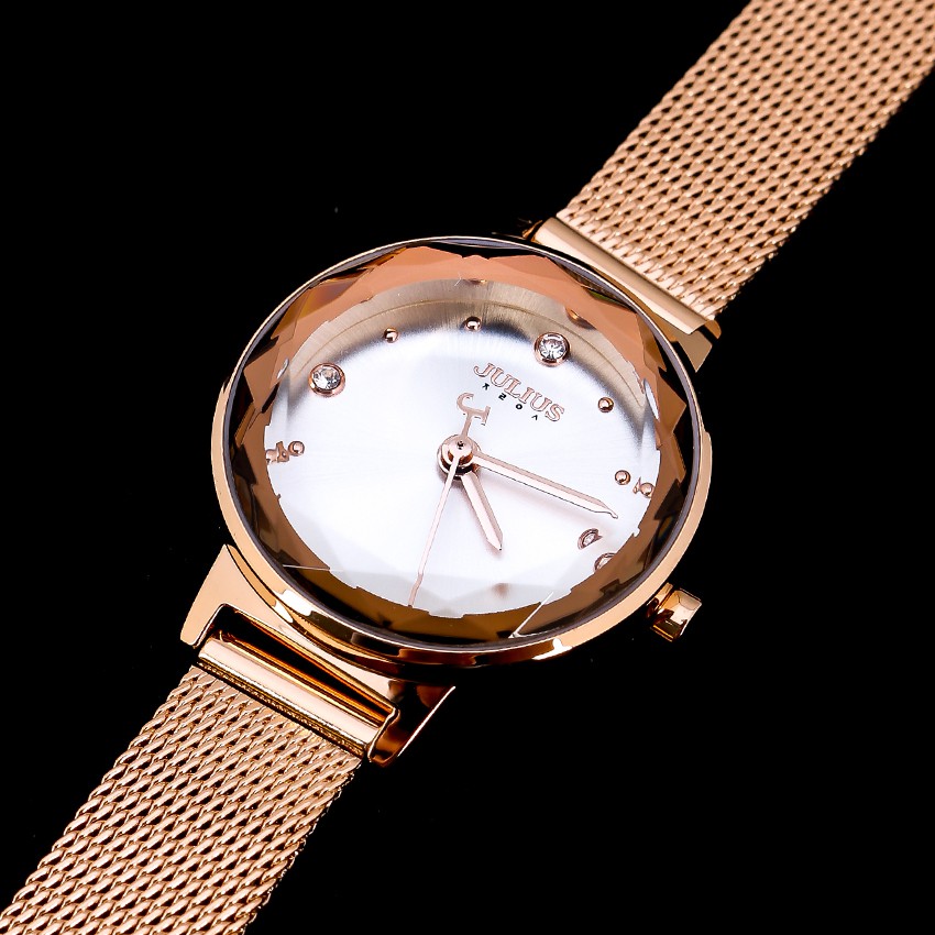 Julius Official | Đồng hồ nữ Julius JA-917 dây thép đồng