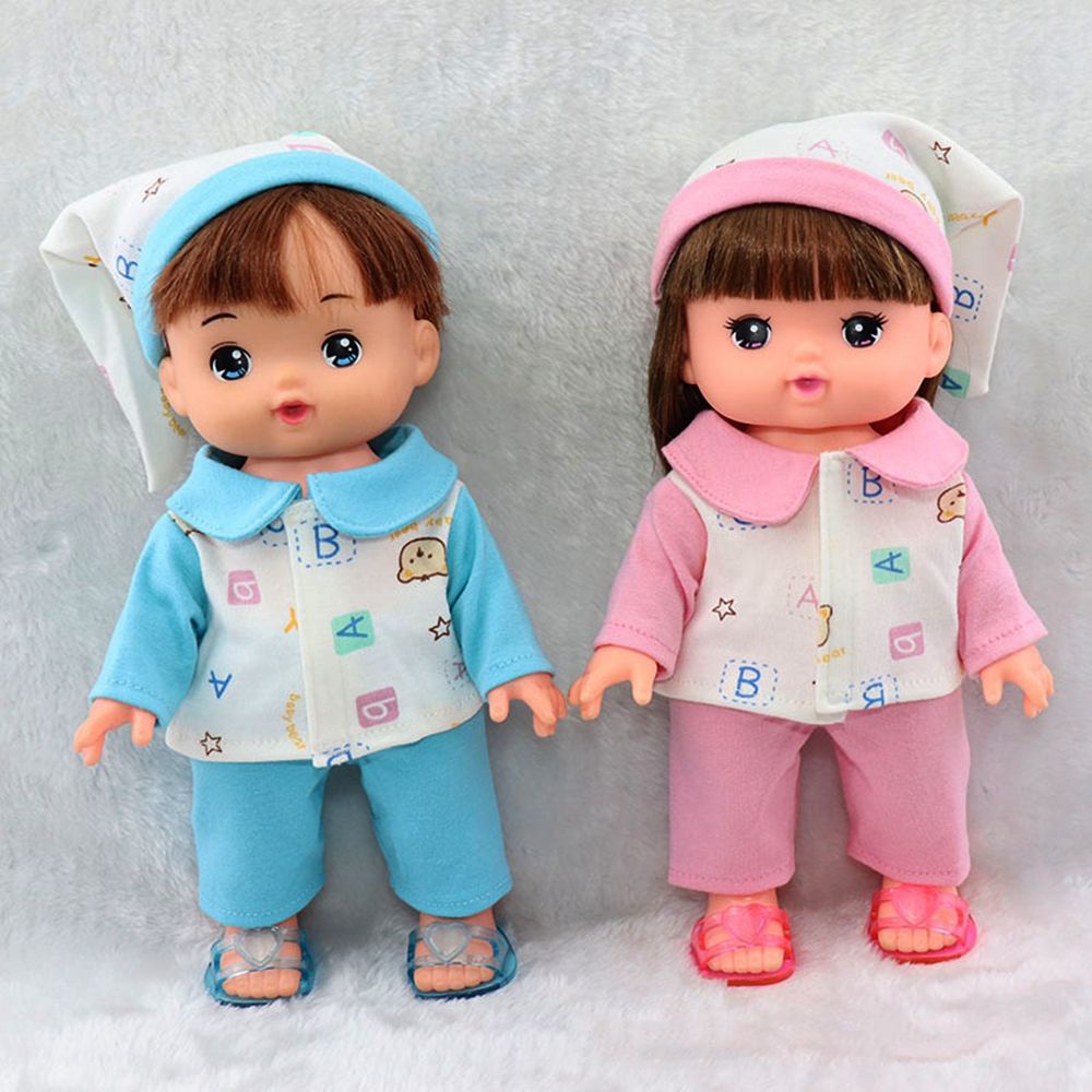 Bộ đồ ngủ vải lông cừu nỉ mềm mại thiết kế nhân vật hoạt hình đáng yêu cho búp bê 25cm tỉ lệ 1/12 DIY