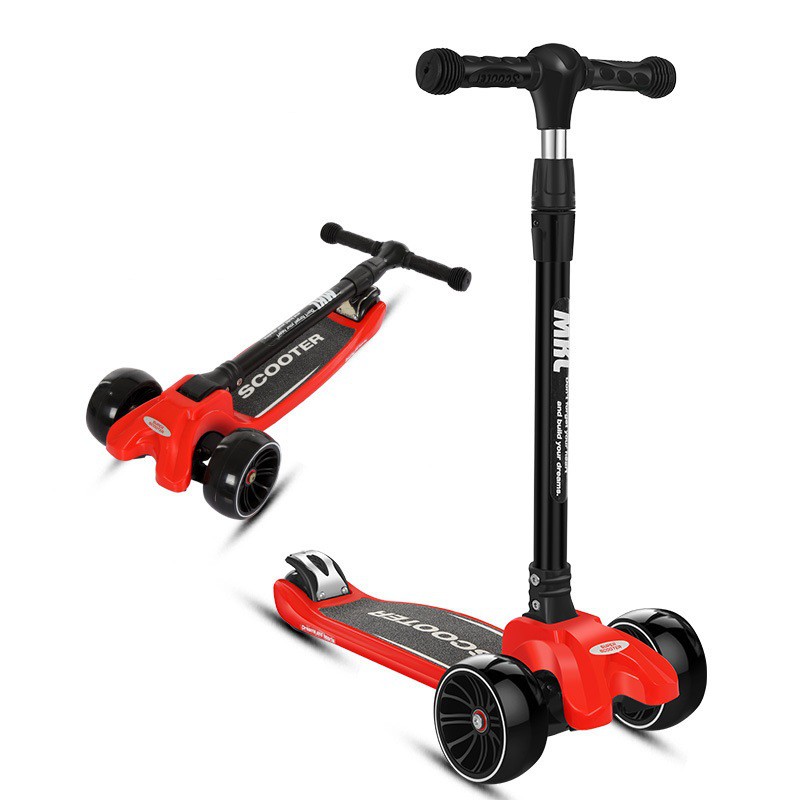 Xe trượt Scooter MKL Xuất Mỹ an toàn cho bé 3 bánh to phát sáng chịu lực 80kg