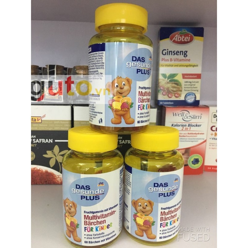 Kẹo Vitamin Tổng Hợp Cho Bé Das Gesunde Plus 60 Viên