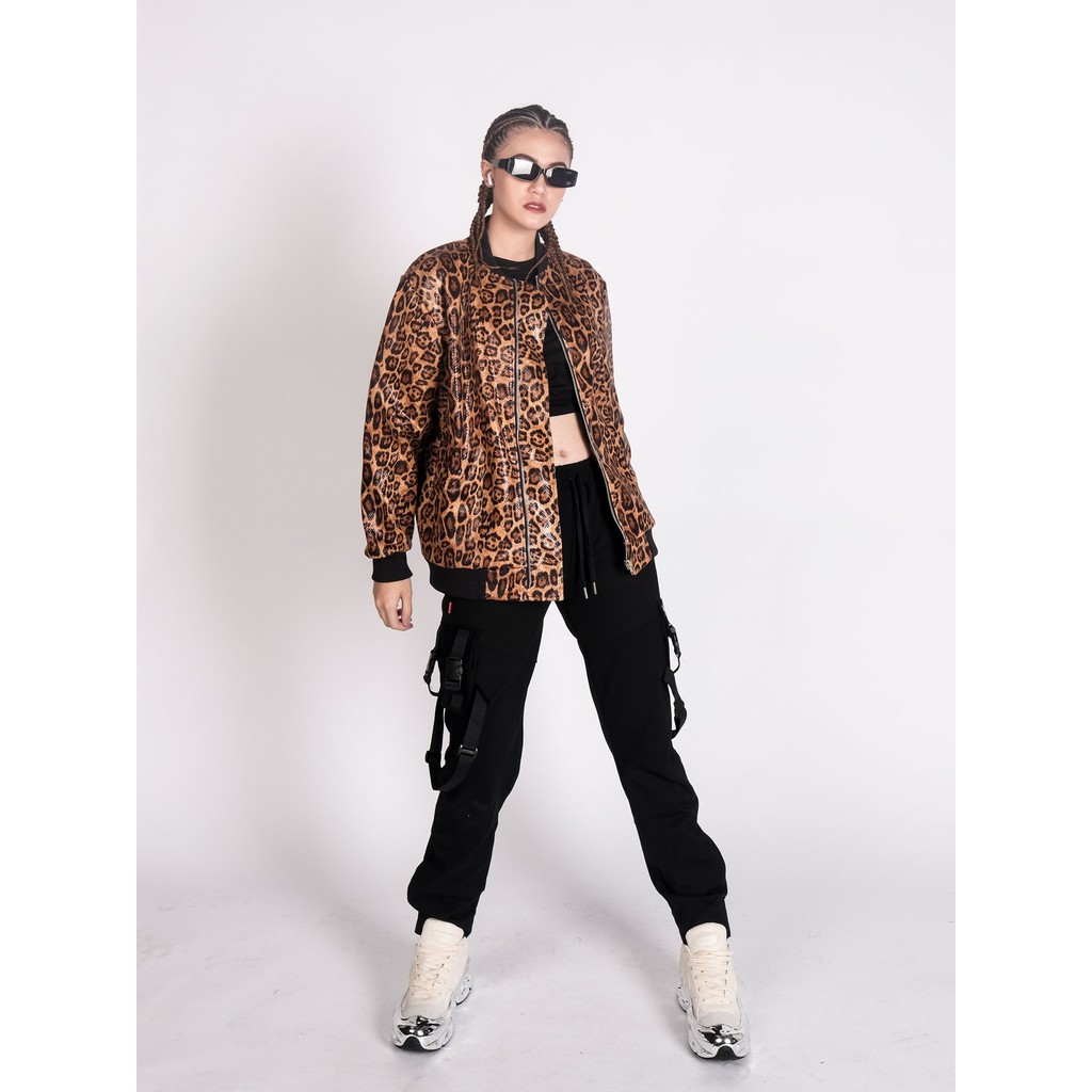 Áo ZOMBIE® Leopard Bomber Jacket