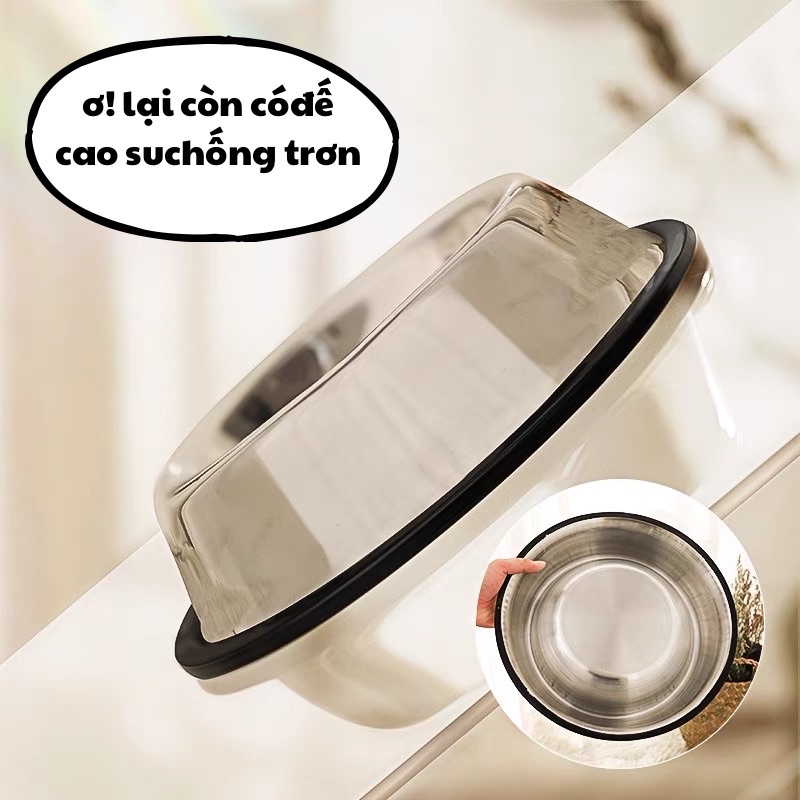 BÁT INOX CHO CHÓ MÈO HÀNG XỊN
