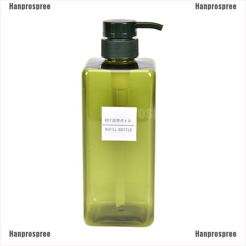 Chai Nhựa Rỗng 650ml Đựng Mỹ Phẩm / Dầu Gội / Dầu Gội Tiện Dụng