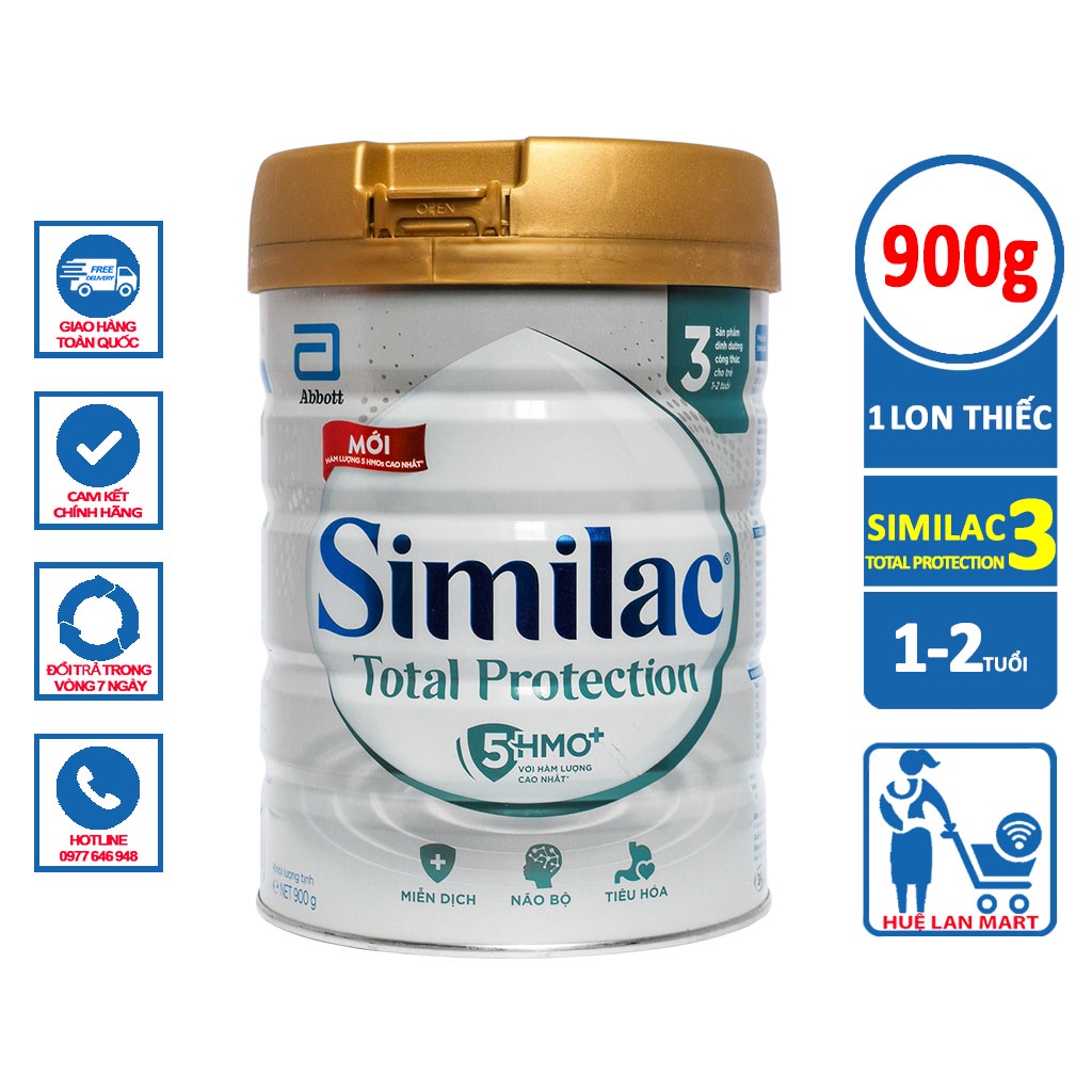 [CHÍNH HÃNG] Sữa Bột Abbott Similac Total Protection Số 3 - Hộp 900g
