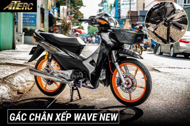 Gác chân máy waves110 chống ngã gãy