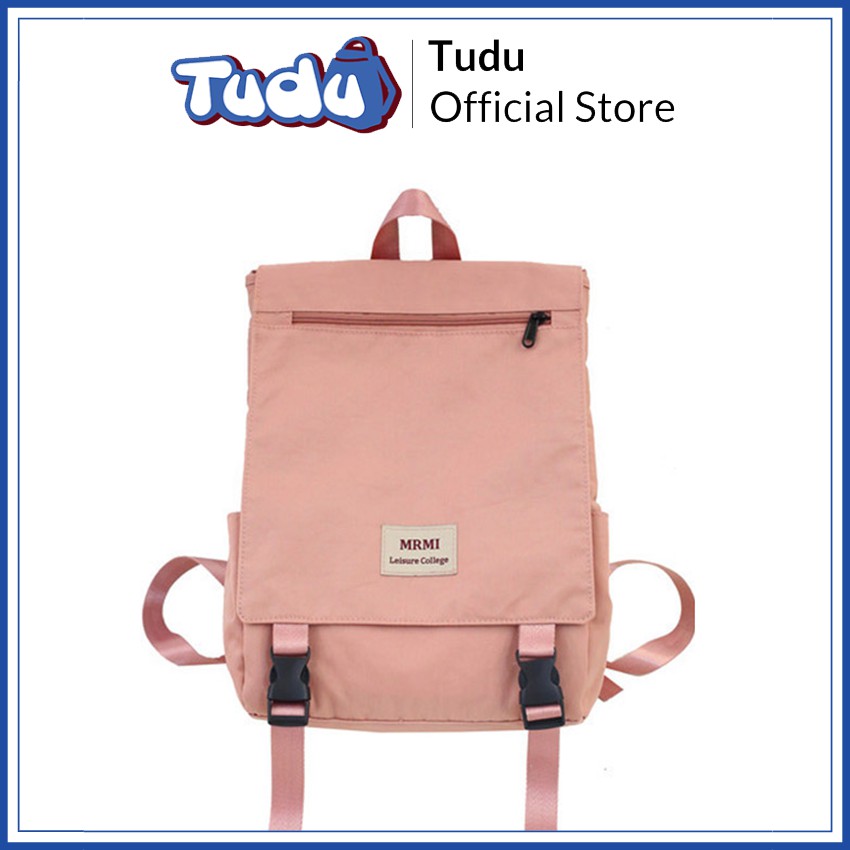 Balo Nam Nữ Tudu &quot;MRMI&quot;, Ba Lô Thời Trang Phong Cách Hàn Quốc Kèm Sticker (CN131)