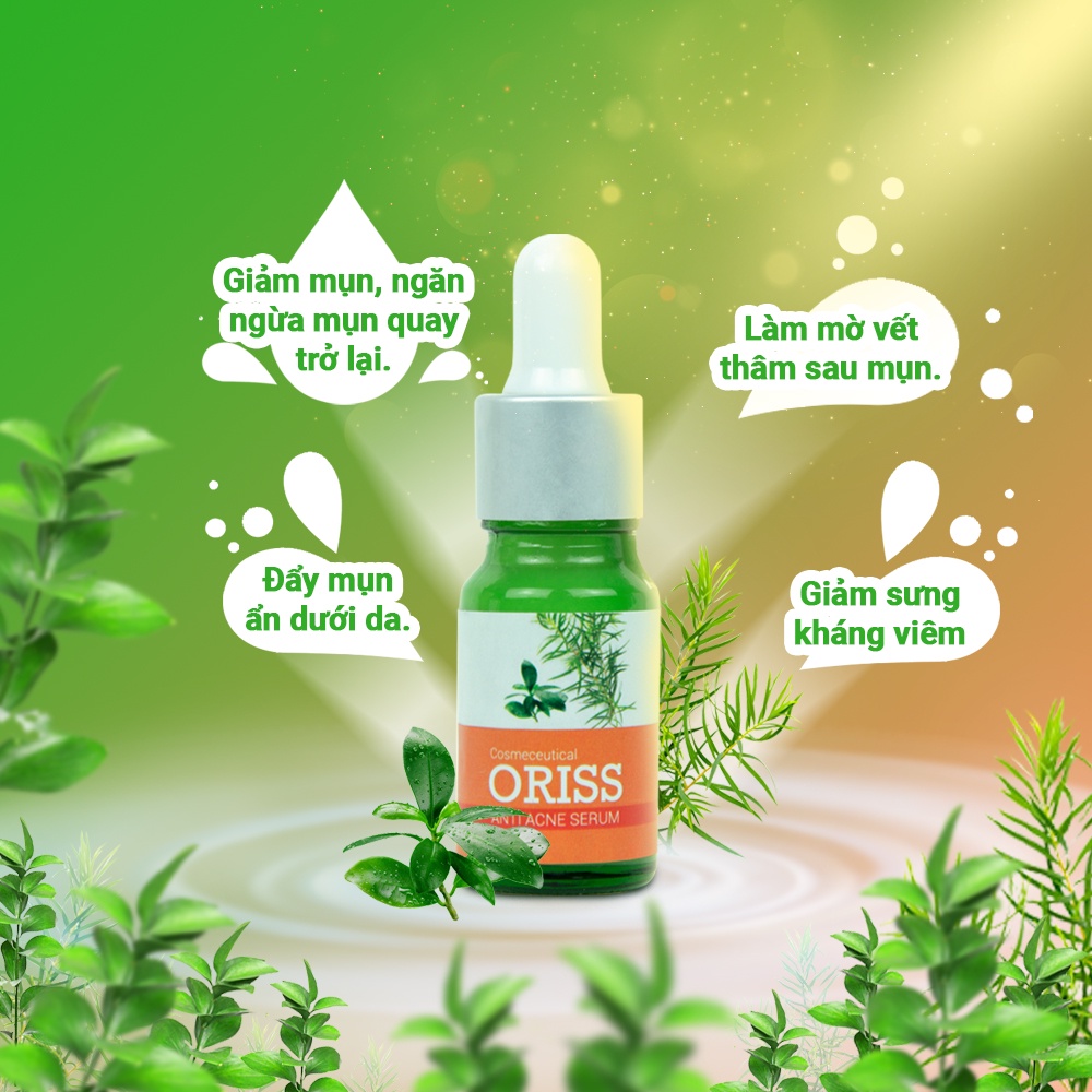 Serum Hỗ Trợ Giảm Mụn Và Phòng Ngừa Mụn Dưỡng Trắng Da Oriss 10ml