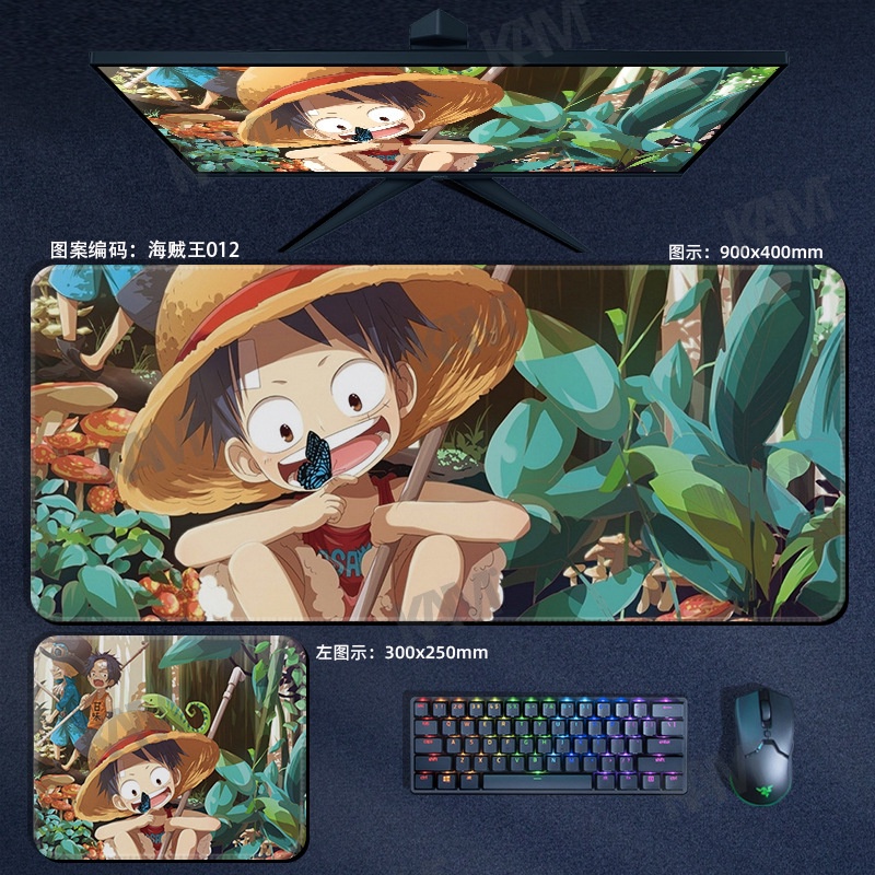 Tấm Lót Chuột Và Bàn Phím Cỡ Lớn 800mmx300mm Chống Thấm Nước In Họa Tiết One Piece Độc Đáo Trang Trí Phòng / PC / Laptop
