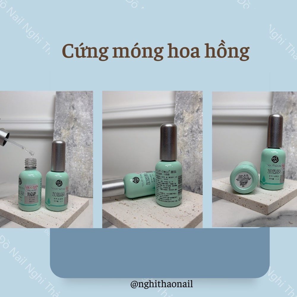 Sơn gel cứng móng hoa hồng 15ml