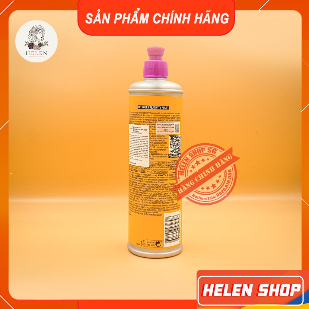 Cặp Dầu Gội Xả TIGI BED HEAD Cam 400ML 970ML - Nâng Màu Tỏa Sáng - Hàng Chính Hãng