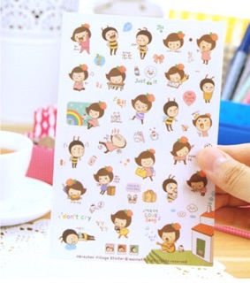 Bộ set 6 tấm sticker HONEY BEE cute