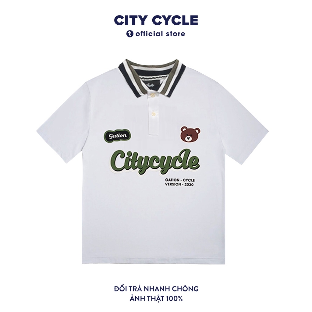 Áo polo nam nữ Gation City Cycle - Áo thun nam có cổ Unisex form rộng Local Brand