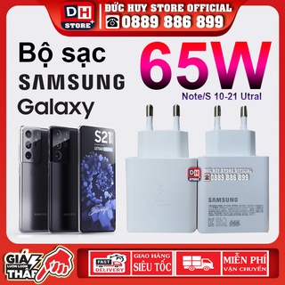 Bộ Sạc Siêu Nhanh 65W Samsung Chính Hãng Cho S21Plus, S21 Ultra, Đời Mới Nhất 2021, Bảo Hành 12 Tháng
