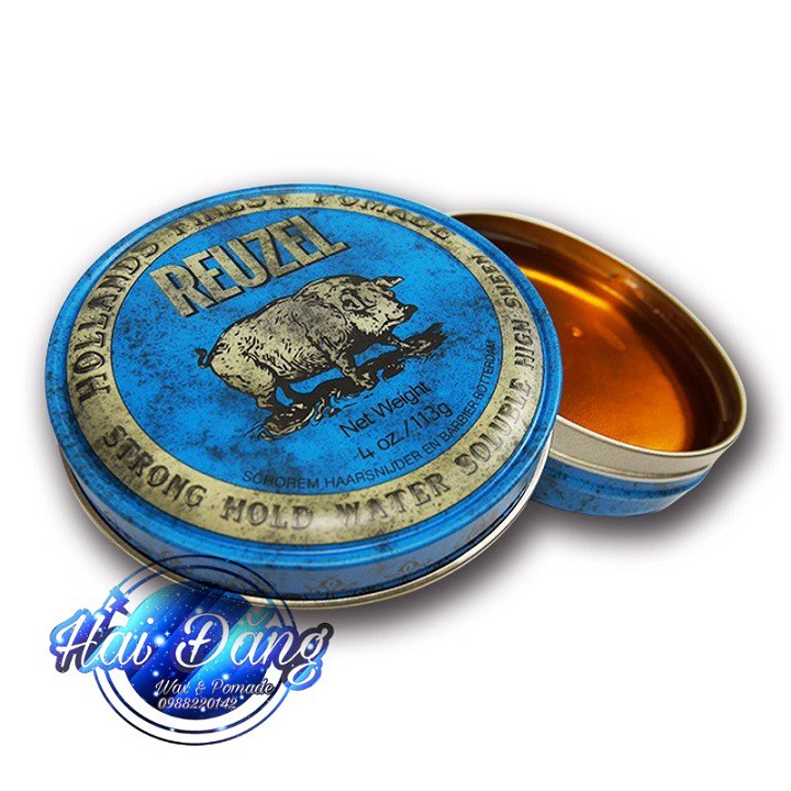 [CHÍNH HÃNG] Pomade vuốt tóc gốc nước Reuzel Pomade Blue - 113g - nhập khẩu Hà Lan