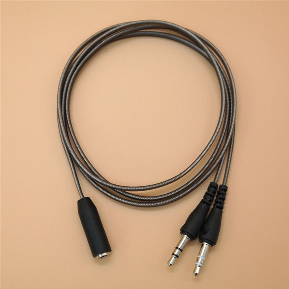 Dây cáp chia âm thanh tai nghe 3.5mm lỗ cắm sang 2 cổng đầu cắm 1m dành cho thiết bị kỹ thuật số