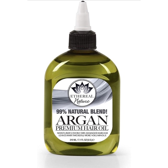 Tinh dầu dưỡng tóc Argan Ethereal Nature 99% tự nhiên Hair Oil Blend 210ml USA