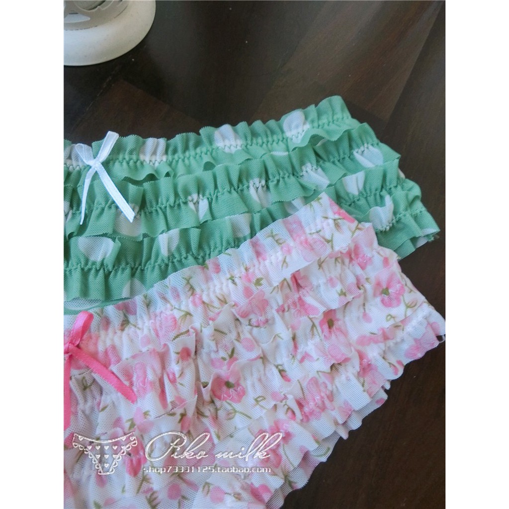 Quần Lót Nữ Candy Ren Bèo Nhúm Nữ Tính Free Size 40-50Kg Chất Liệu Lưới Mềm Mịn Thoáng Mát Cạp Thấp Trẻ Trung Q520