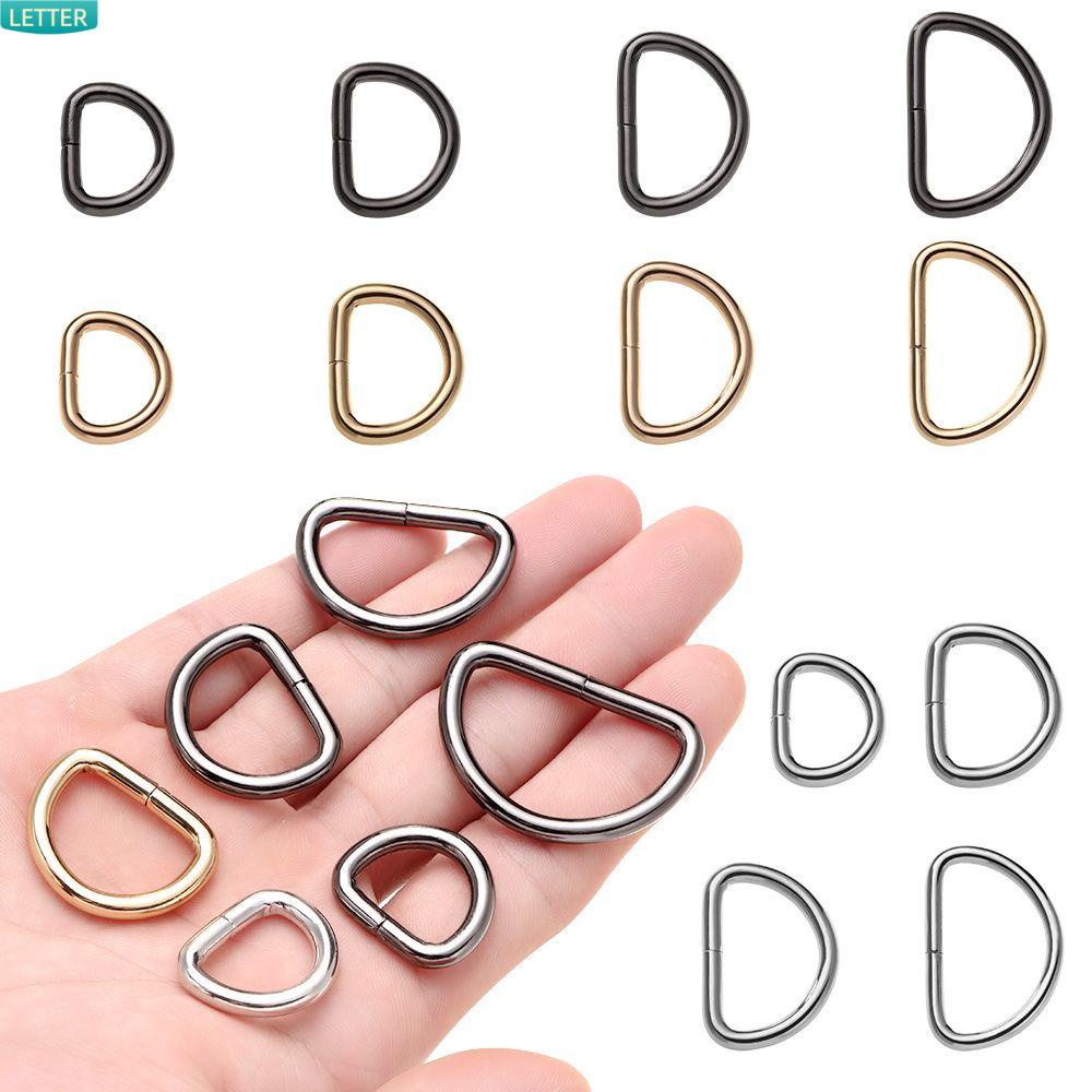 Bộ 20 Vòng Kim Loại Chữ D Đeo Cổ Thú Cưng Đa Năng Màu Sắc