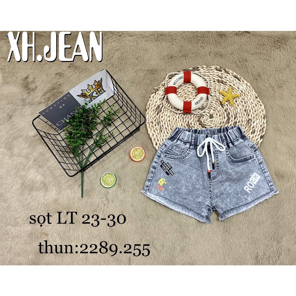 Quần jean ngắn, quần short jean, quần jean đừi, quần jean cá tính, năng động bé gái 013729