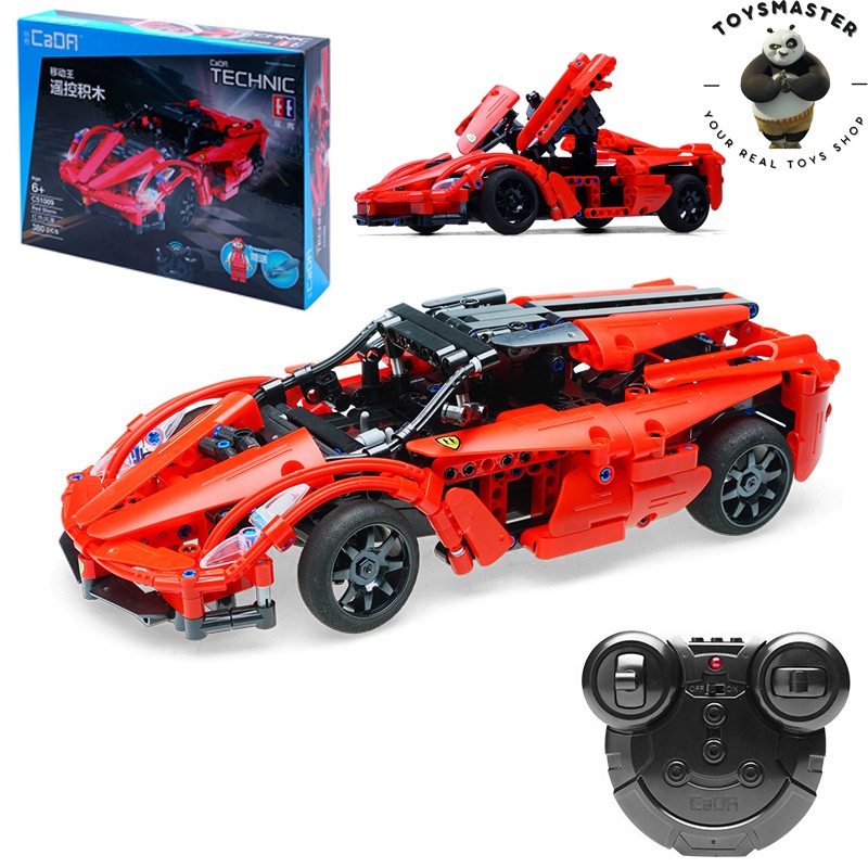 Đồ Chơi Lắp Ráp Kiểu Lego Xe Điều Khiển Từ Xa Siêu Xe Thể Thao Double Eagle Red Storm Model C51009 Với 380 Mảnh Ghép