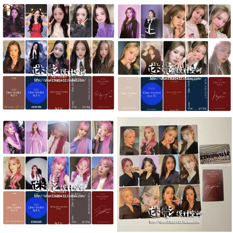 Set card ảnh unoff IZONE  - 4th mini album One-reeler