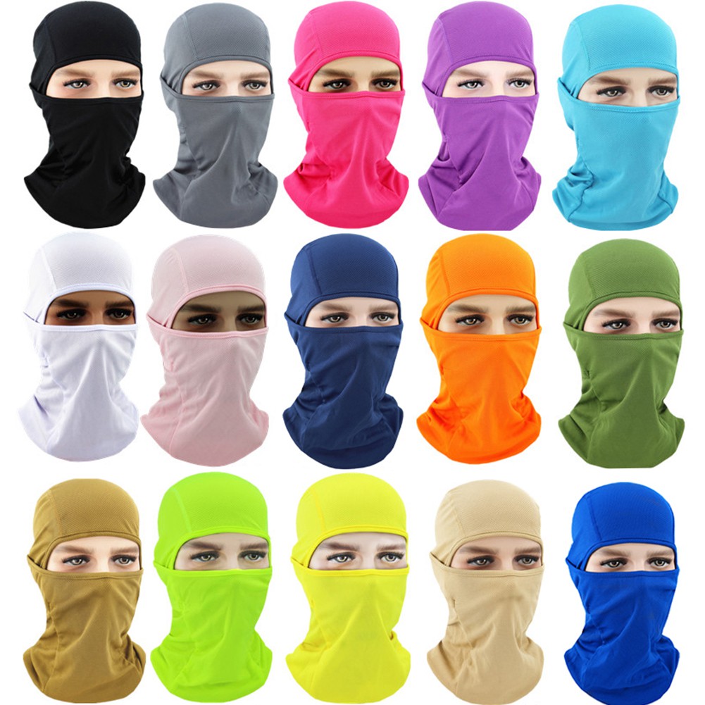 Mũ trùm đầu Balaclava chống bụi che nắng/ tia UV dành cho người đi xe máy / xe đạp