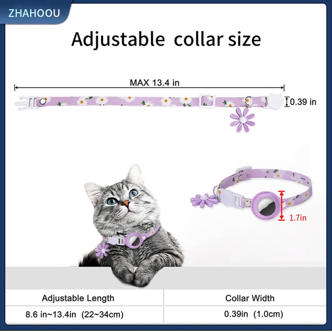 ☃Nhà☃ Vỏ Bọc Bảo Vệ Cổ Chống Thất Lạc Họa Tiết Hoa Tùy Chỉnh Tiện Dụng Cho Air Tag