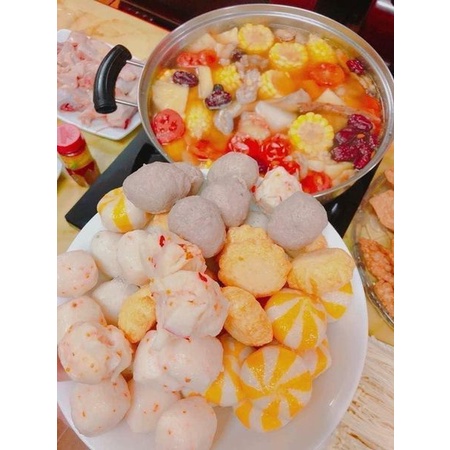(CỰC RẺ) viên thả lẩu Malaisia khay 500gr