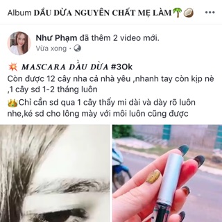 Mascara dầu dừa nguyên chất