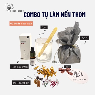 Nguyên liệu tự làm nến thơm Combo đủ 6 món First Sight Candle Handmade