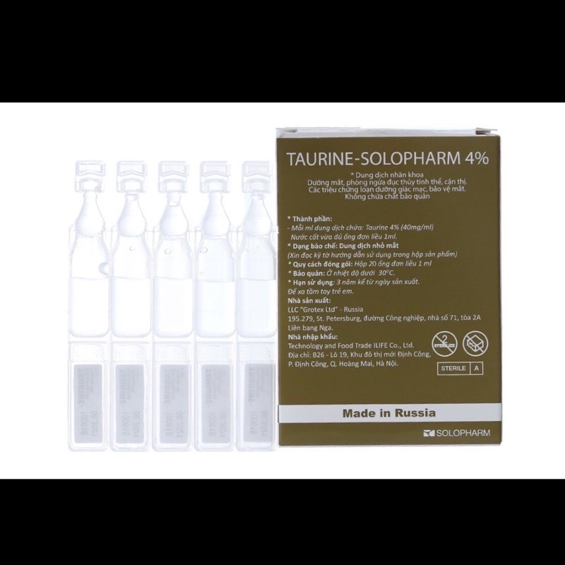 Combo 5 hộp Taustin 0,4ml và  1ml