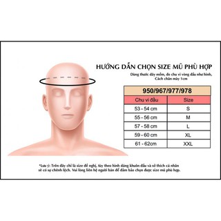 Mũ lật hàm Yohe 950 - Trắng đỏ