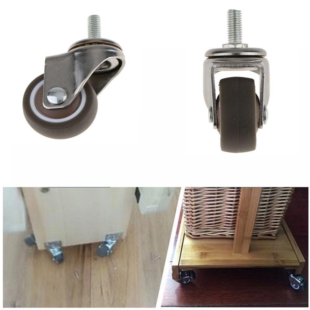 CONOPERY Bánh Xe Cao Su Cố Định Đồ Nội Thất Chuyên Dụng