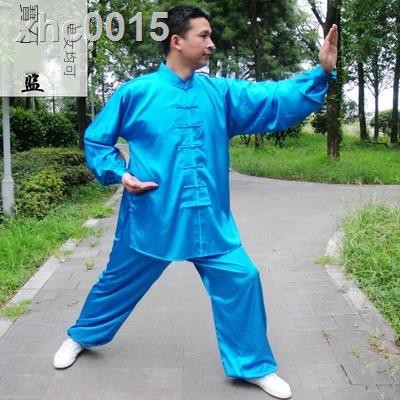 Quần Kung Fu dài thiết kế giản dị▩Bộ đồ tập võ thuật thái cực quyền bằng lụa Cotton cho nam và nữ