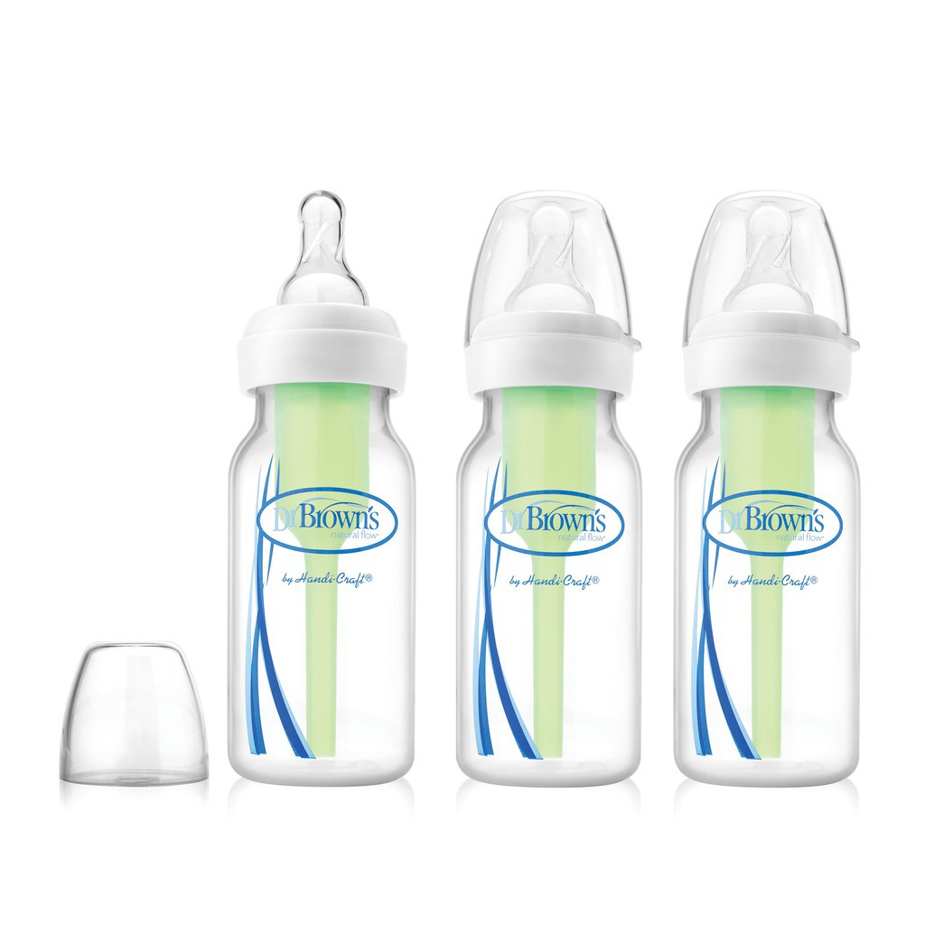Combo 3 bình sữa Dr Brown’s cổ hẹp 120ml nhựa pp options