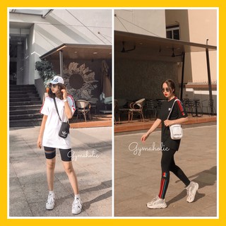 Áo thể thao nam nữ tref 3str 3d white